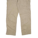CARHARTT Mens Cotton Relaxed Beige Workwear Trousers W40 L32 Durable Zip Closure