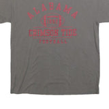 IMAGE ONE Womens Grey Alabama Crimson Tide T-Shirt L Short Sleeve Crew Neck