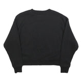 CALVIN KLEIN JEANS Womens Black Cotton Blend Crew Neck M Logo Print Sweatshirt