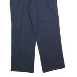 DICKIES Mens Cotton Blend Navy Blue Regular Straight Trousers W34 L30 Casual