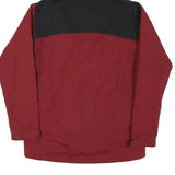 JACK WOLFSKIN Womens Red & Black Outdoor Jacket UK 10 Polyester Blend Zip Hooded