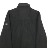 PIERRE CARDIN Mens Black Polyester Zip Up Jacket XL Plain Stylish Outerwear