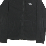 THE NORTH FACE Womens Black Fleece Jacket M Polyester Zip Full Sleeve Outdoor