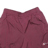 CHAMPION Mens Burgundy Casual Shorts L W30 Elasticated Waist Sportswear