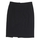 ESCADA Womens Black Classic Pencil Knee Length Cotton Skirt M Smart Formal