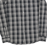 WRANGLER Mens Black & White Check Shirt M Cotton Blend Casual Button Fastening
