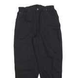 TEDDY'S Womens Cotton Blend Black Relaxed Tapered Trousers W30 L28 Casual Wear