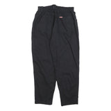 TEDDY'S Womens Cotton Blend Black Relaxed Tapered Trousers W30 L28 Casual Wear