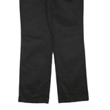 DICKIES Mens Black Regular Fit Straight Leg Trousers W34 L31 Cotton Blend Zip