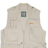 REGATTA Mens Beige Utility Zip Jacket XL Cotton Blend Casual Outdoor Vest