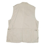 REGATTA Mens Beige Utility Zip Jacket XL Cotton Blend Casual Outdoor Vest