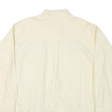 CHAPS RALPH LAUREN Mens Cream & Yellow Shirt L Button-Down Collar Cotton Blend