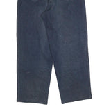 Mens Relaxed Blue Denim Cotton Blend Jeans W34 L32 Zip Pocket Design