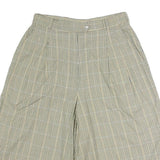 Mens Beige Casual Check Shorts M W28 Classic Cotton Blend Summer Wear