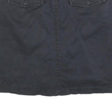 JESSICA Womens Black Mini Cotton Blend Plain Skort M Casual Everyday Style