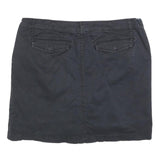 JESSICA Womens Black Mini Cotton Blend Plain Skort M Casual Everyday Style