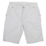 DICKIES Womens Shorts White Casual Cotton Blend M W29 Workwear Pockets