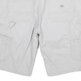 DICKIES Womens Shorts White Casual Cotton Blend M W29 Workwear Pockets