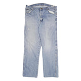 DICKIES Mens Regular Fit Light Blue Denim Jeans W36 L31 Cotton Blend Zip Classic