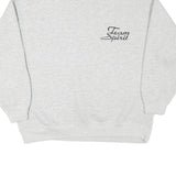 WOE Mens Grey & Black Sweatshirt Roll Neck XL Team Spirit Casual Pullover