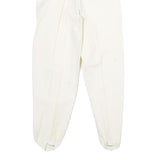 Womens Viscose Blend White Regular Fit Stirrup Trousers W26 L27 Stylish Classic