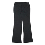 TOMMY HILFIGER Womens Cotton Blend Black Regular Flared Trousers W28 L31