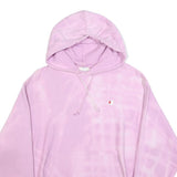 CHAMPION REVERSE WEAVE Womens Pink Tie Dye Pullover Hoodie L Casual Sweatshirt