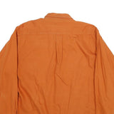 CLUB ROOM Mens Orange Cotton Long Sleeve Shirt L Casual Buttoned Pocket