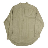 RALPH LAUREN Mens Beige Long Sleeve Cotton Blend Shirt L Classic Polo