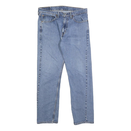 LEVI'S 505 Mens Jeans Blue Regular Straight Denim Medium W34 L30 Classic Style