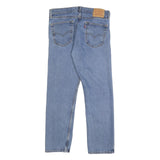 LEVI'S 505 Mens Jeans Blue Regular Straight Denim Medium W34 L30 Classic Style