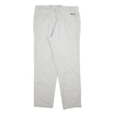 WARREN & PARKER Mens Cotton Blend Regular Straight Beige Trousers W40 L34 Casual