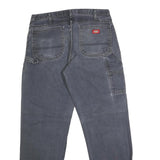 DICKIES Mens Jeans Blue Regular Straight Denim Medium W34 L33 Workwear
