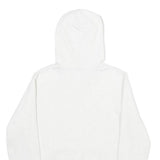 PUMA Mens White Hoodie M Cotton Blend Pullover Hooded Top Casual Sportswear