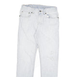 DICKIES Mens Slim Light Blue Denim Jeans Cotton Blend W30 L30 Zip Pocket