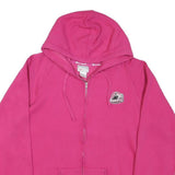 CHAMPION Womens Pink Full Zip Hoodie XL Cotton Blend Casual Sweatshirt