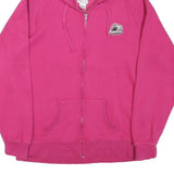 CHAMPION Womens Pink Full Zip Hoodie XL Cotton Blend Casual Sweatshirt