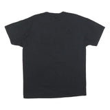 RUSSELL ATHLETIC Mens Black Crown Point Alumni Graphic T-Shirt L Short Sleeve