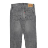 LEVI'S 501CT Womens Jeans Grey Classic Straight Denim Ripped W30 L28