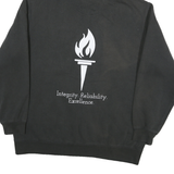 CARHARTT Mens Black Hoodie XL Olympic Torch Graphic Cotton Blend Pullover