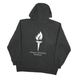 CARHARTT Mens Black Hoodie XL Olympic Torch Graphic Cotton Blend Pullover