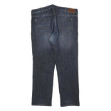 LEE Mens Regular Fit Blue Denim Straight Cotton Blend Jeans W36 L30 Classic