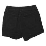 Womens Black Cotton Blend Shorts XS W26 Rainbow Lace-Up Detail Casual