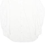 COVERI FACTORY Mens White Cotton Shirt M Classic Button Down Long Sleeve Casual