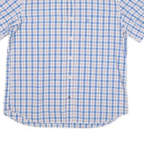 MARC O'POLO Mens Blue Check Shirt XL Cotton Blend Casual Button Down