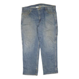 CARHARTT Mens Regular Fit Light Blue Denim Jeans W40 L30 Workwear Stitch