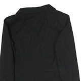 ZARA Womens Black Basic Jacket M Cotton Blazer Button Closure Classic Tailored