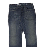 NAUTICA Mens Regular Fit Blue Denim Jeans Cotton Blend W34 L31 Classic Style Zip