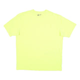CARHARTT Mens Yellow Cotton Blend T-Shirt XL Short Sleeve Crew Neck Pocket