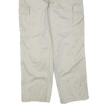 TOMMY HILFIGER Mens Cotton Blend Beige Regular Cargo Trousers W36 L30 Casual